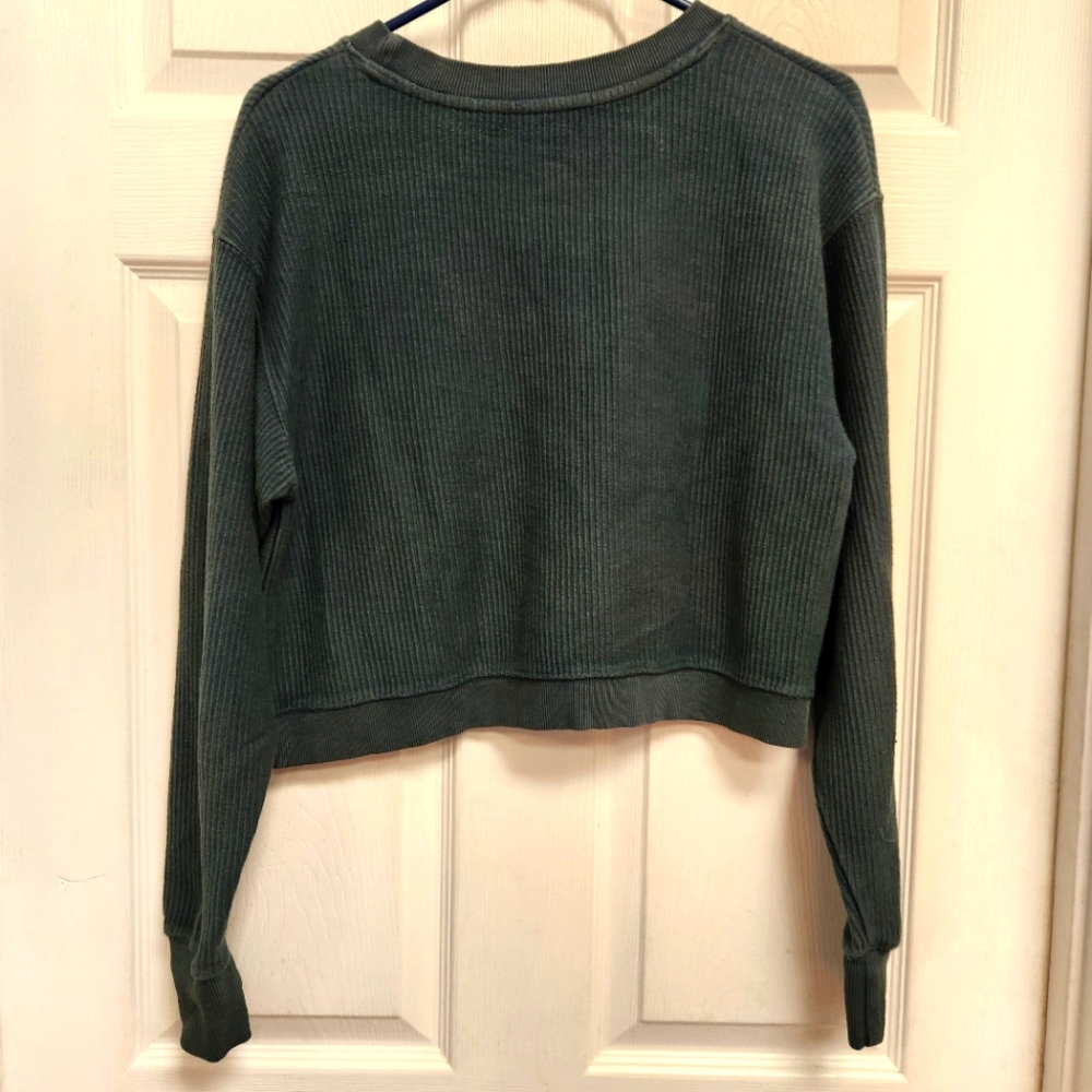 League Collegiate Wear USF Bulls Classic Corded Timber Crop Pullover - Picture 5 of 10